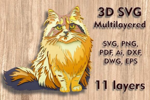 Cat 3D SVG Multilayer Laser Cut Files: A Designer’s View