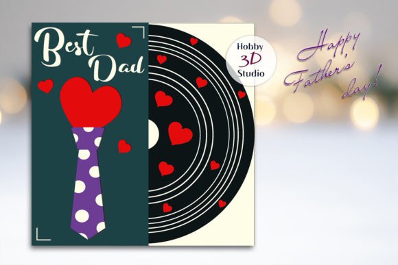 Father’s Day 3D SVG for Shadow Boxes