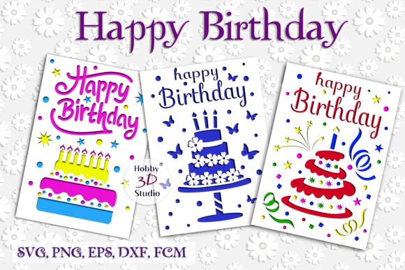Reviewing Happy Birthday Papercut Cards SVG Bundle 3D SVG Shapes