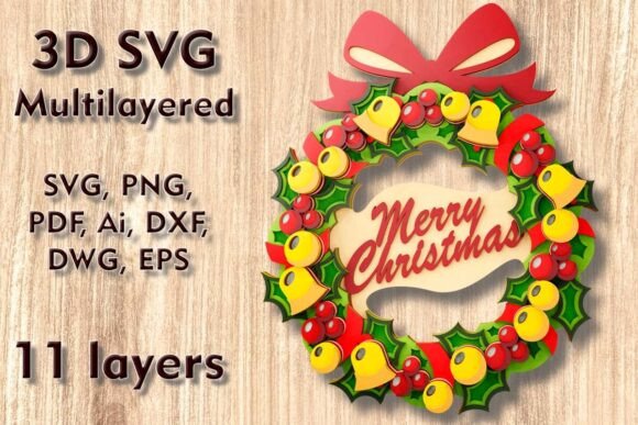 Reviewing the Christmas Wreath 3D SVG for Holiday Crafts