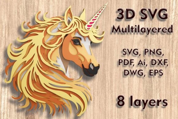 Reviewing the Unicorn 3D SVG Multilayer Laser Files