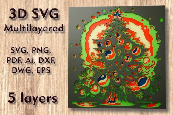 Winter Christmas Laser Cutting: 3D SVG Review